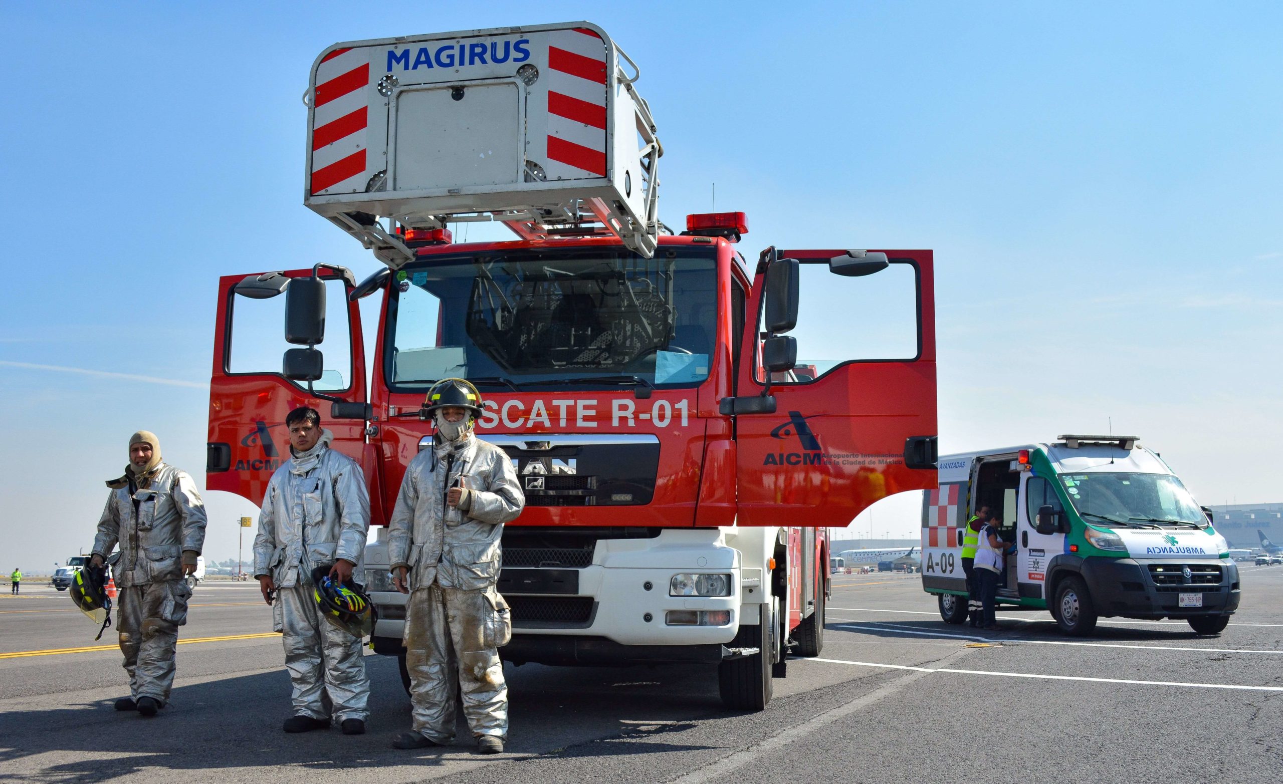 AICM realiza simulacro de ataque químico como preparación para el Mundial