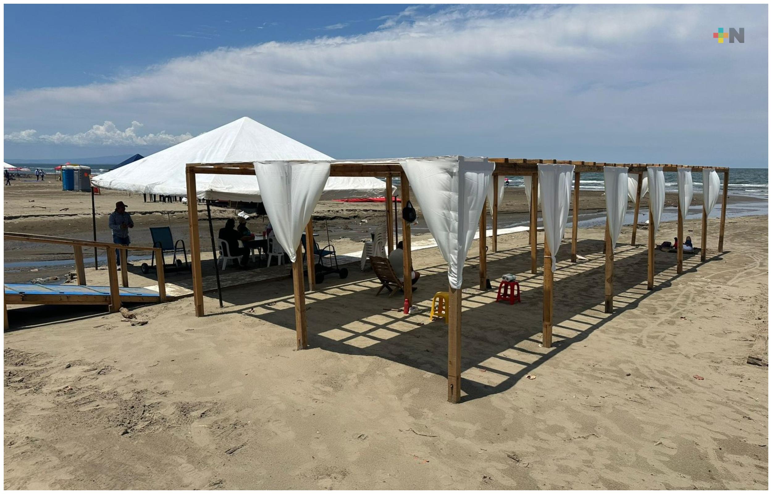 Playa de Coatzacoalcos estrena área familiar y accesible