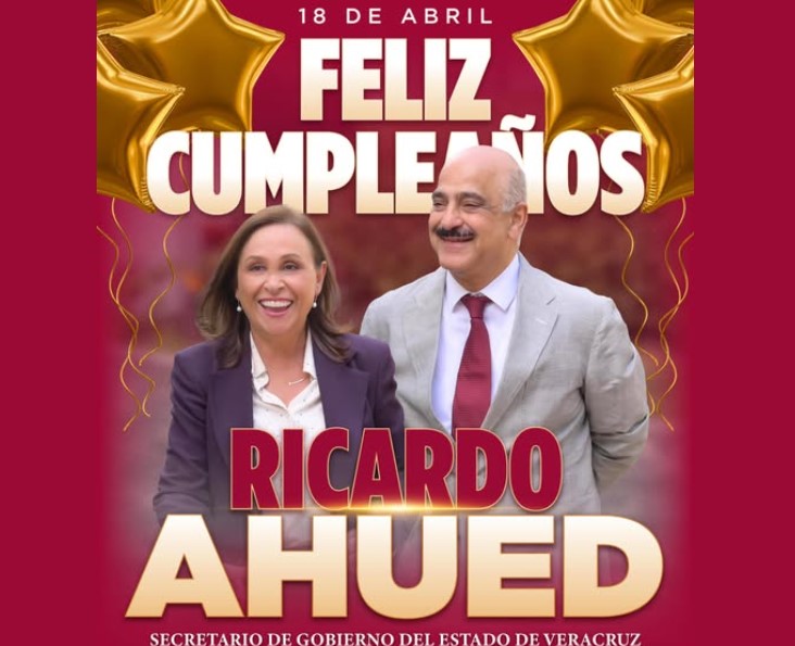 Felicitaciones al secretario de Gobierno de Veracruz: Rocío Nahle