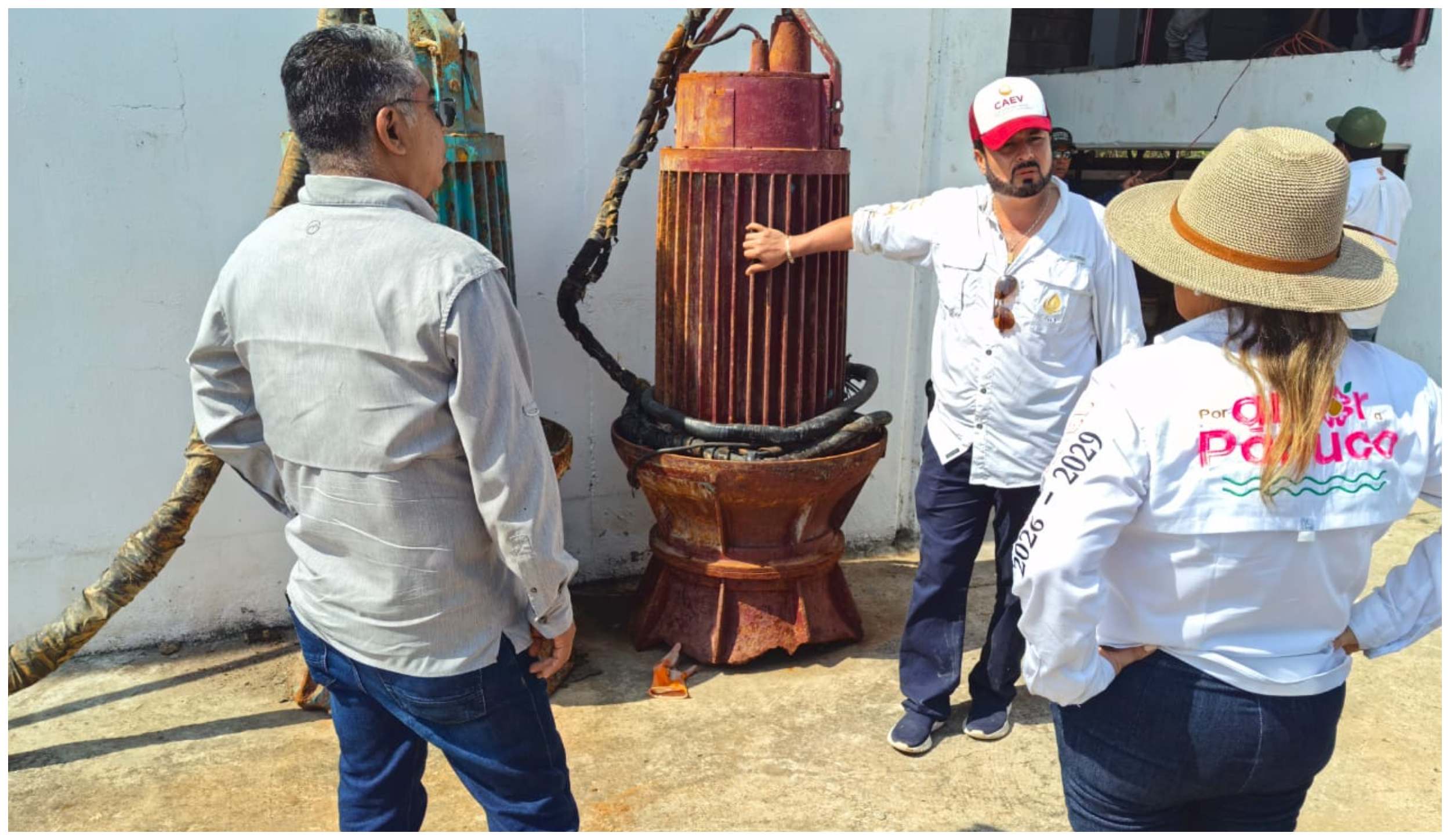 CAEV rehabilita cárcamo en Pánuco ante temporada de lluvias y ciclones