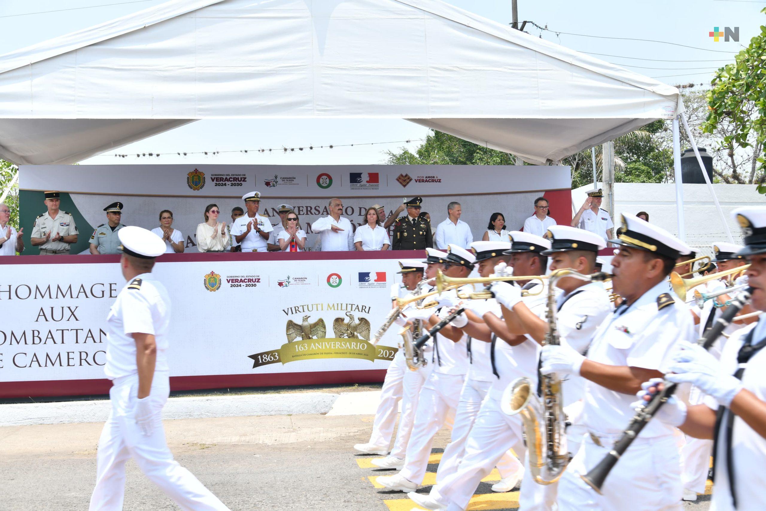 Conmemora Gobierno de Veracruz 163 aniversario de la Batalla de Camarón