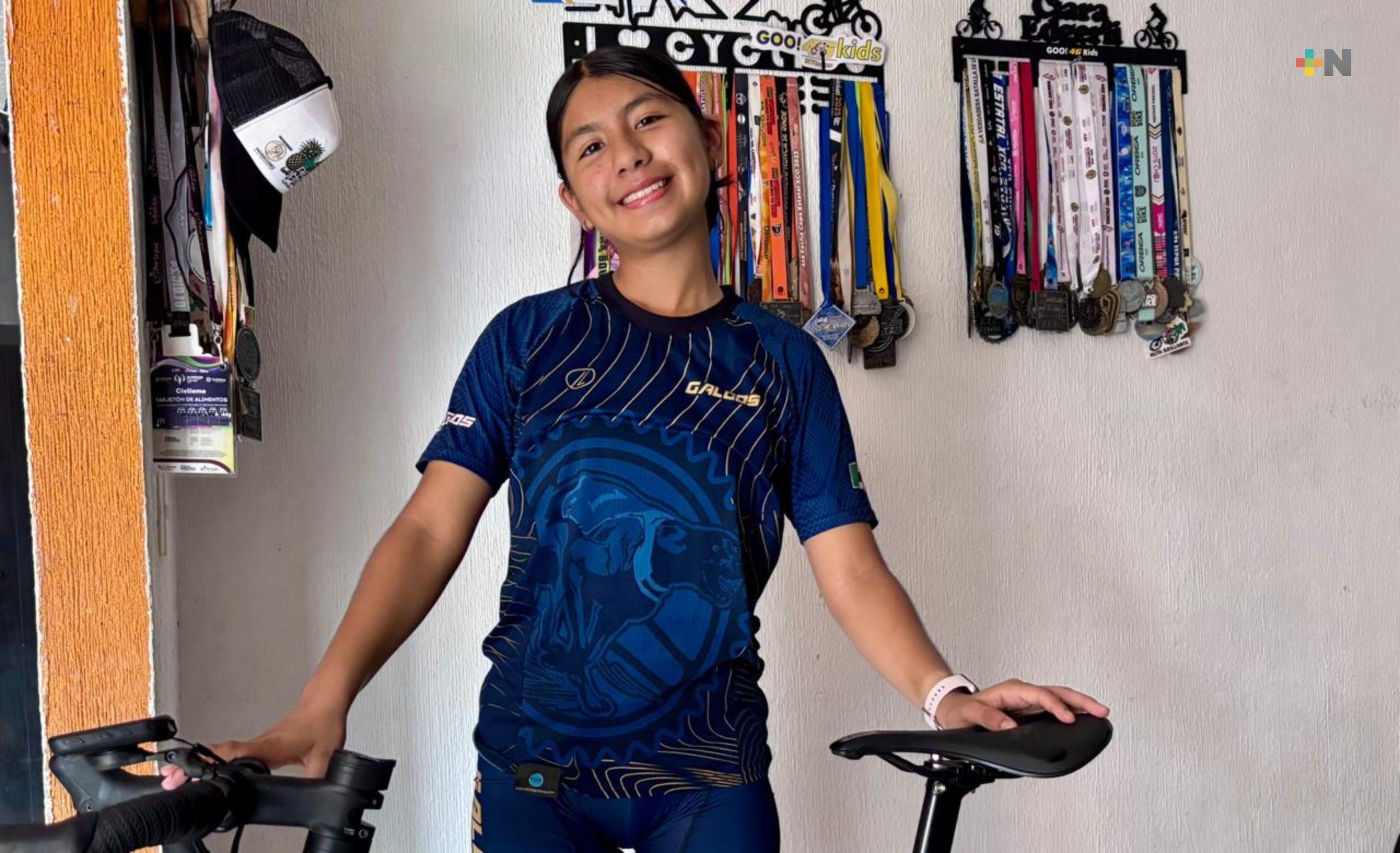 Ciclista de Coatza repetirá en la Olimpiada Nacional