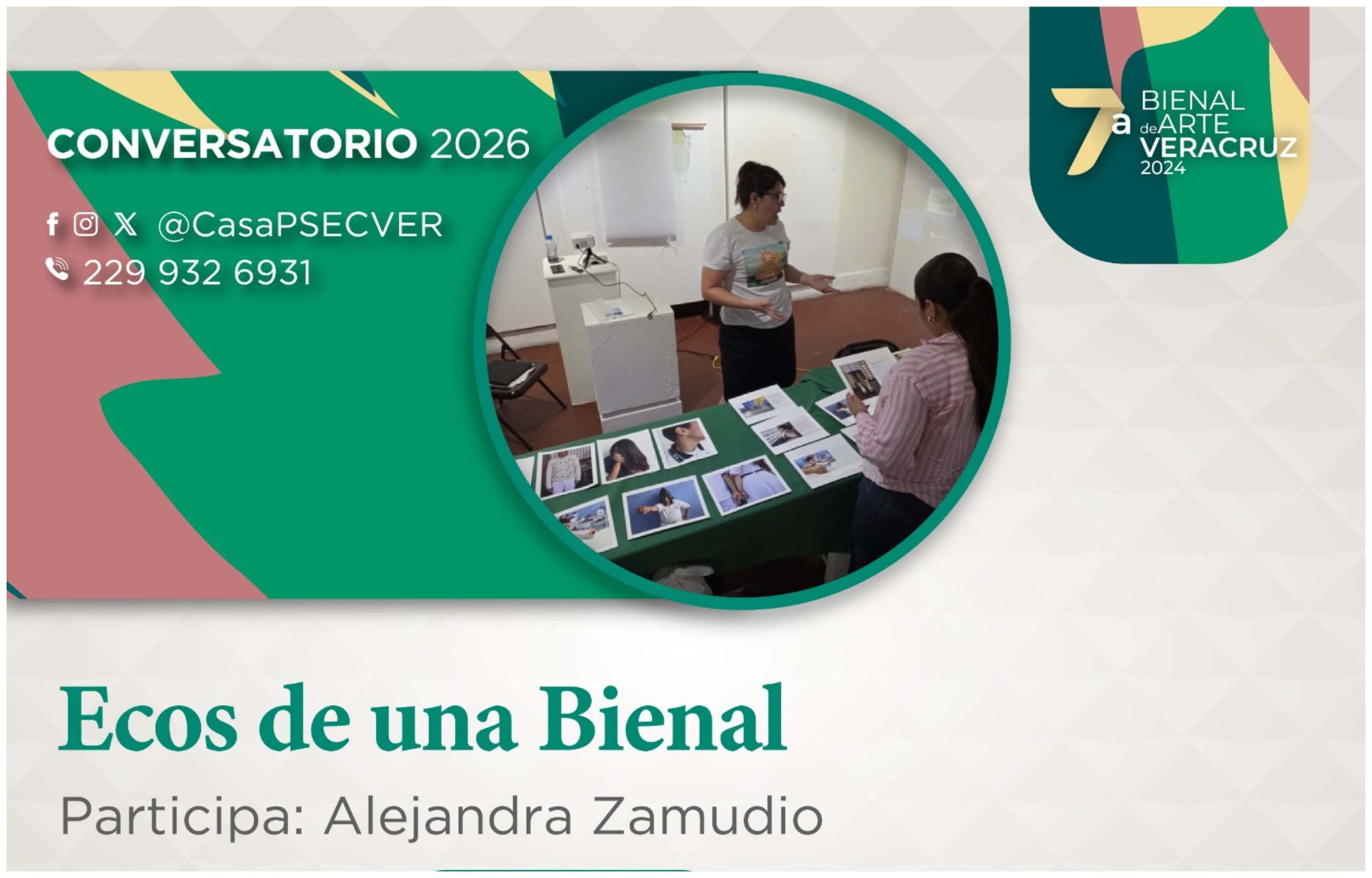 Invita Secver a Conversatorio Ecos de una Bienal, en el Centro Cultural Casa Principal