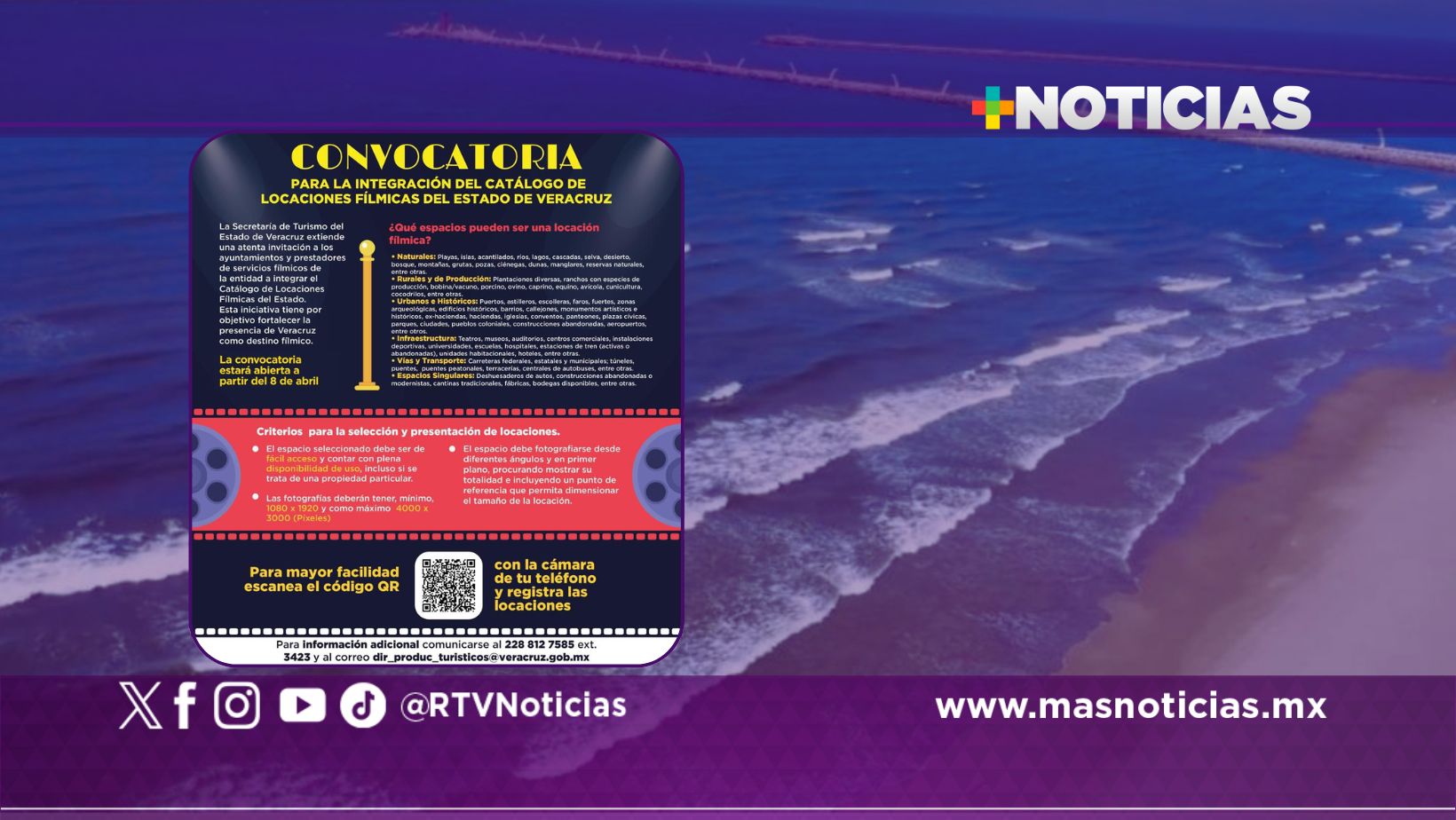 Sectur abre convocatoria para integrar Catálogo de Locaciones Fílmicas