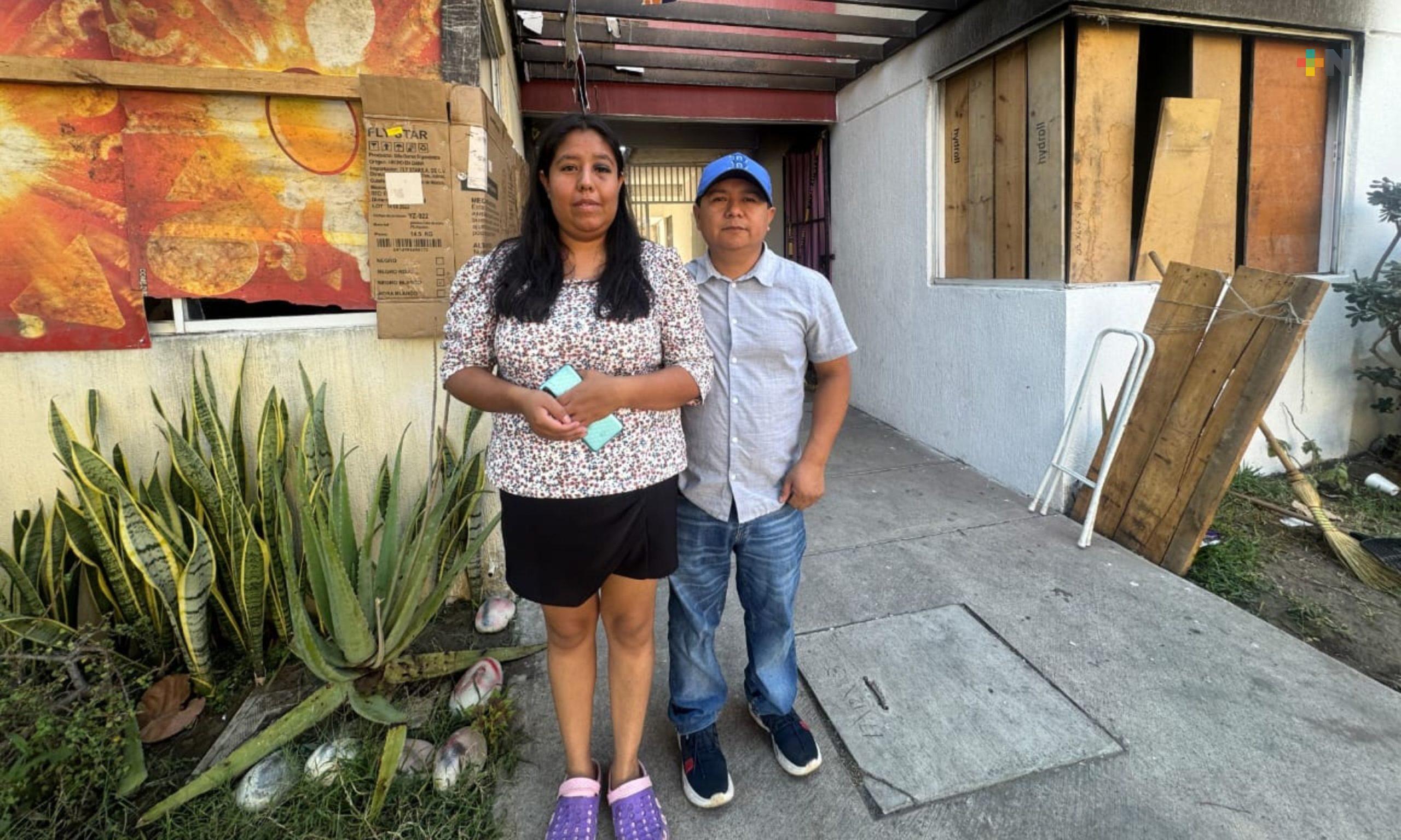 Inician trámites para hacer válido seguro por siniestro en fraccionamiento de Veracruz