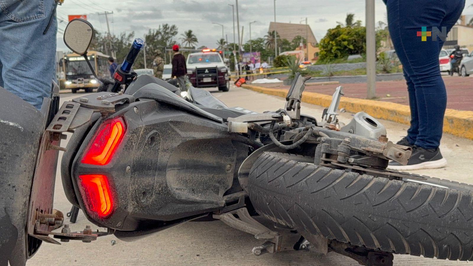 Joven repartidor pierde la vida tras accidentarse en Coatzacoalcos