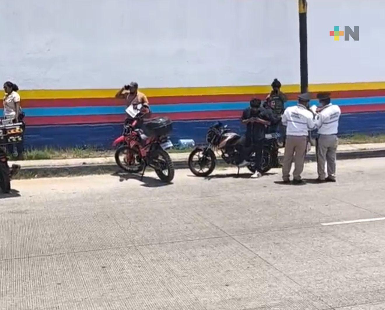 Retienen motocicletas a conductores infractores, según las nuevas reglas