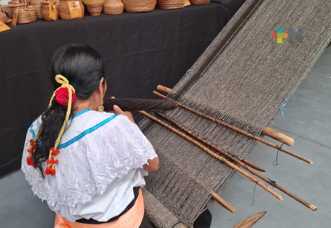 Mujeres de Soledad Atzompa preservan la elaboración y uso de textiles