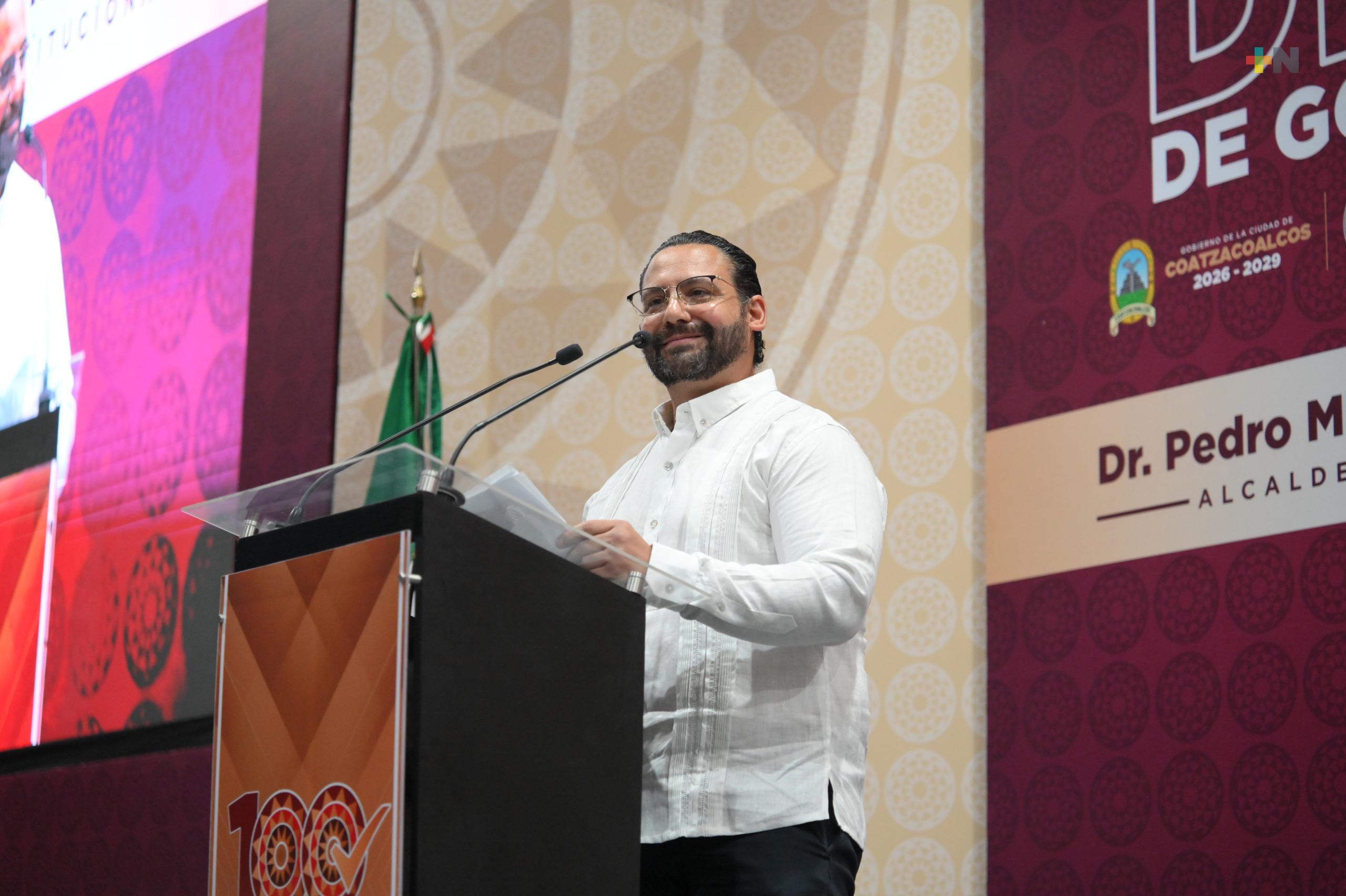 El alcalde de Coatzacoalcos rindió su informe de 100 días de gobierno