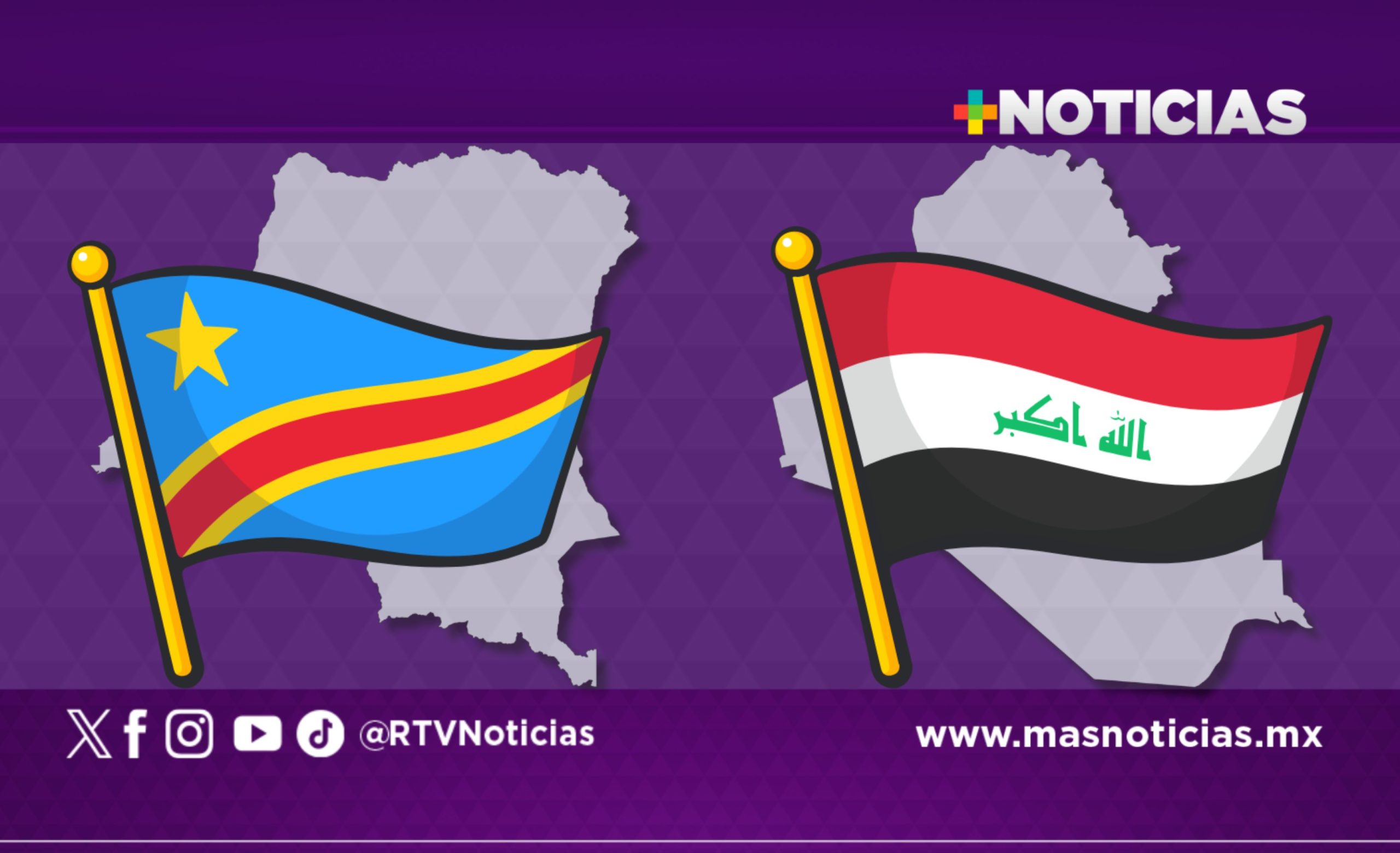 ¡Histórico regreso! Irak y RD Congo vuelven al Mundial