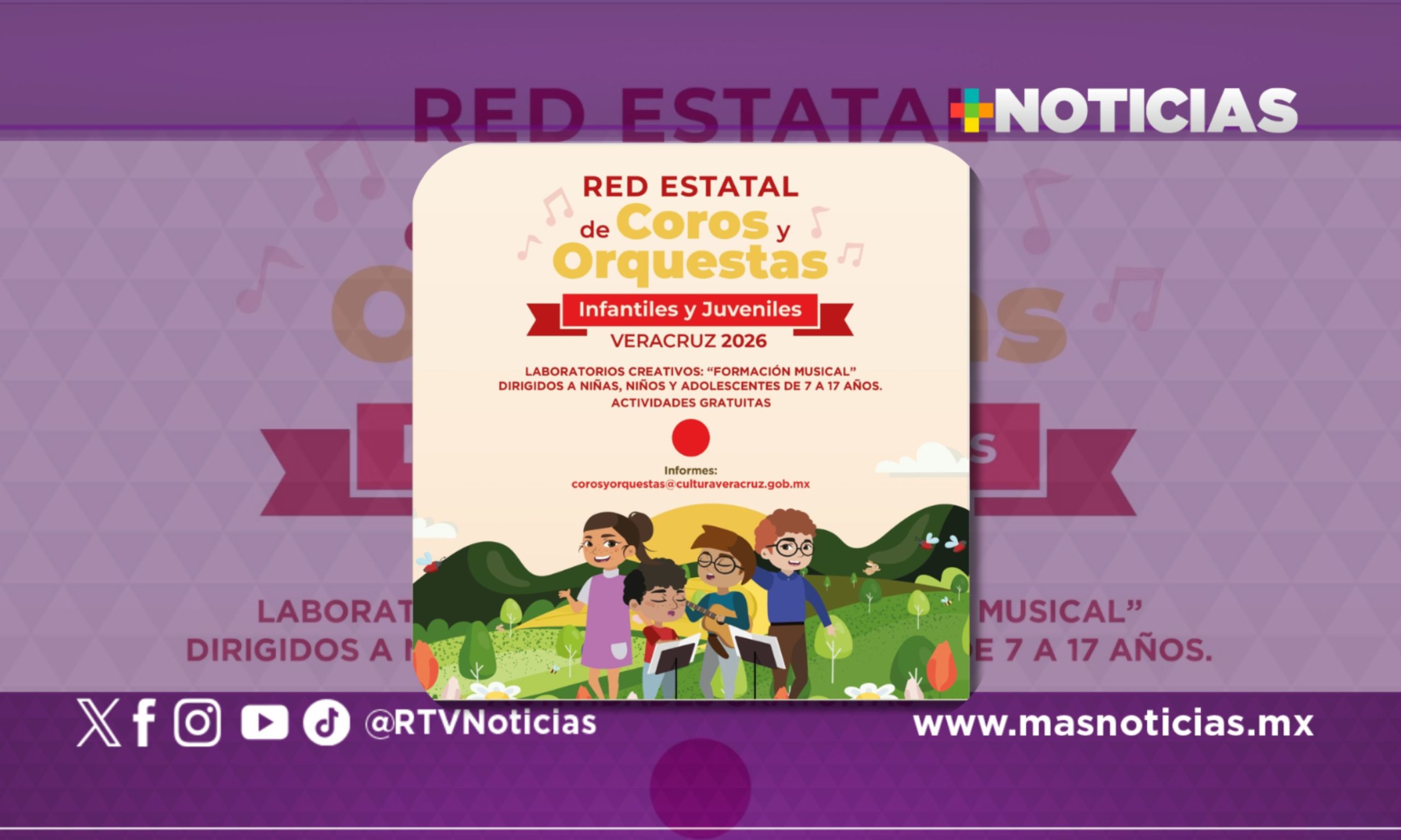 Promueve Secver laboratorios creativos de formación musical en 17 sedes