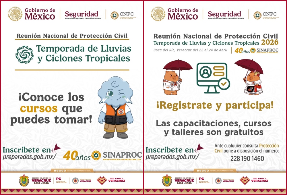 Todo listo para la Reunión Nacional por la Temporada de Lluvias y Ciclones Tropicales