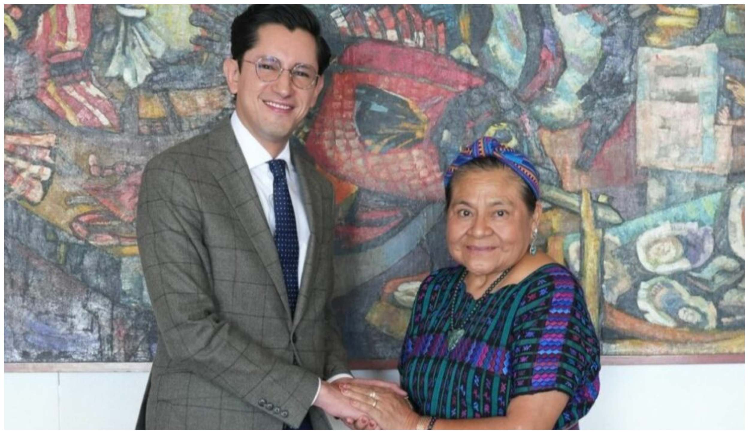 Rigoberta Menchú, alta consejera de SRE