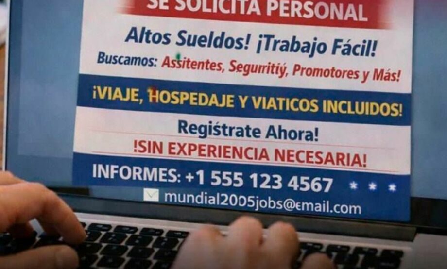 Alerta: fraudes laborales por Mundial 2026