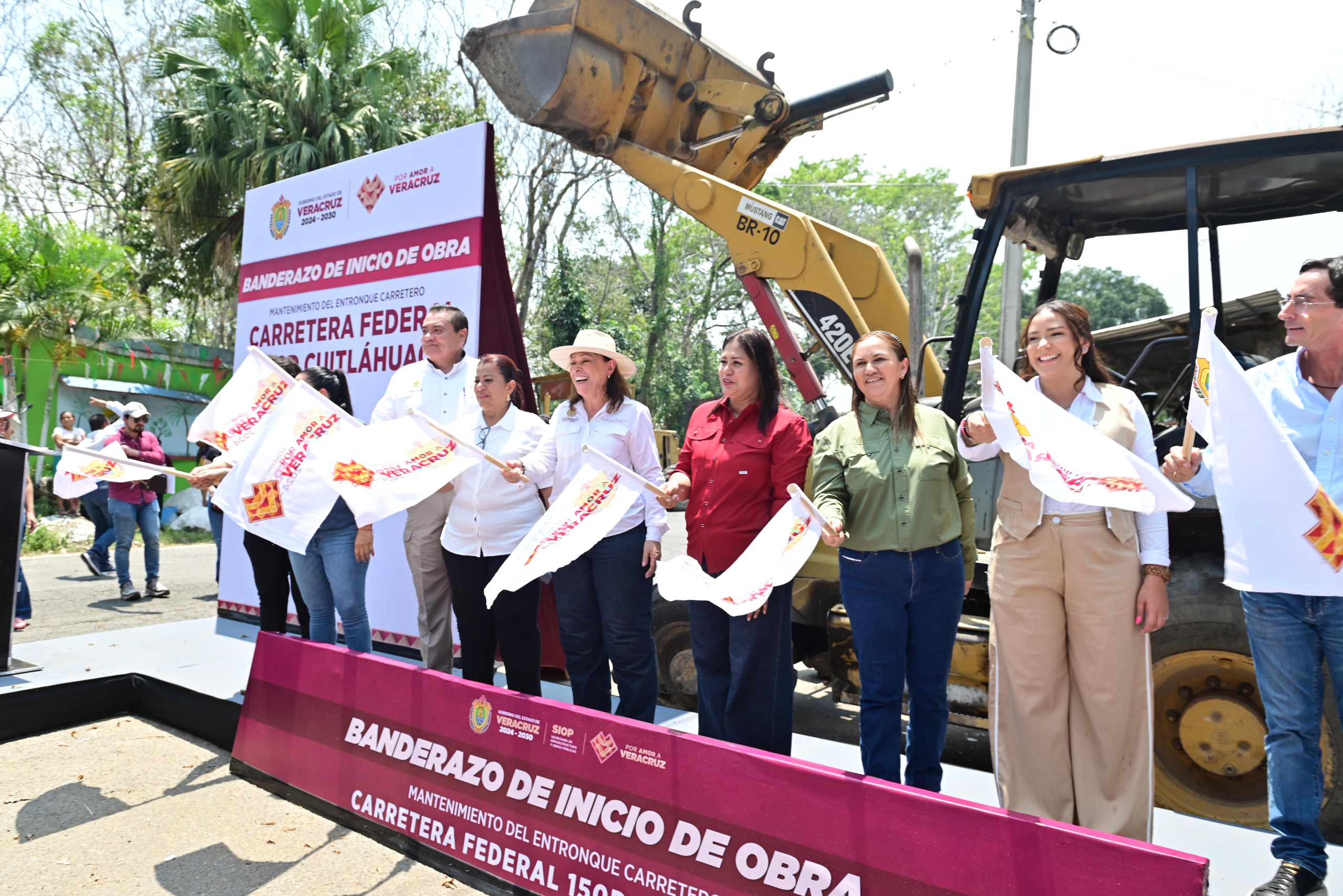 Quien hable mal de Veracruz no tiene cabida, advierte Gobernadora al iniciar obra en Cuitláhuac