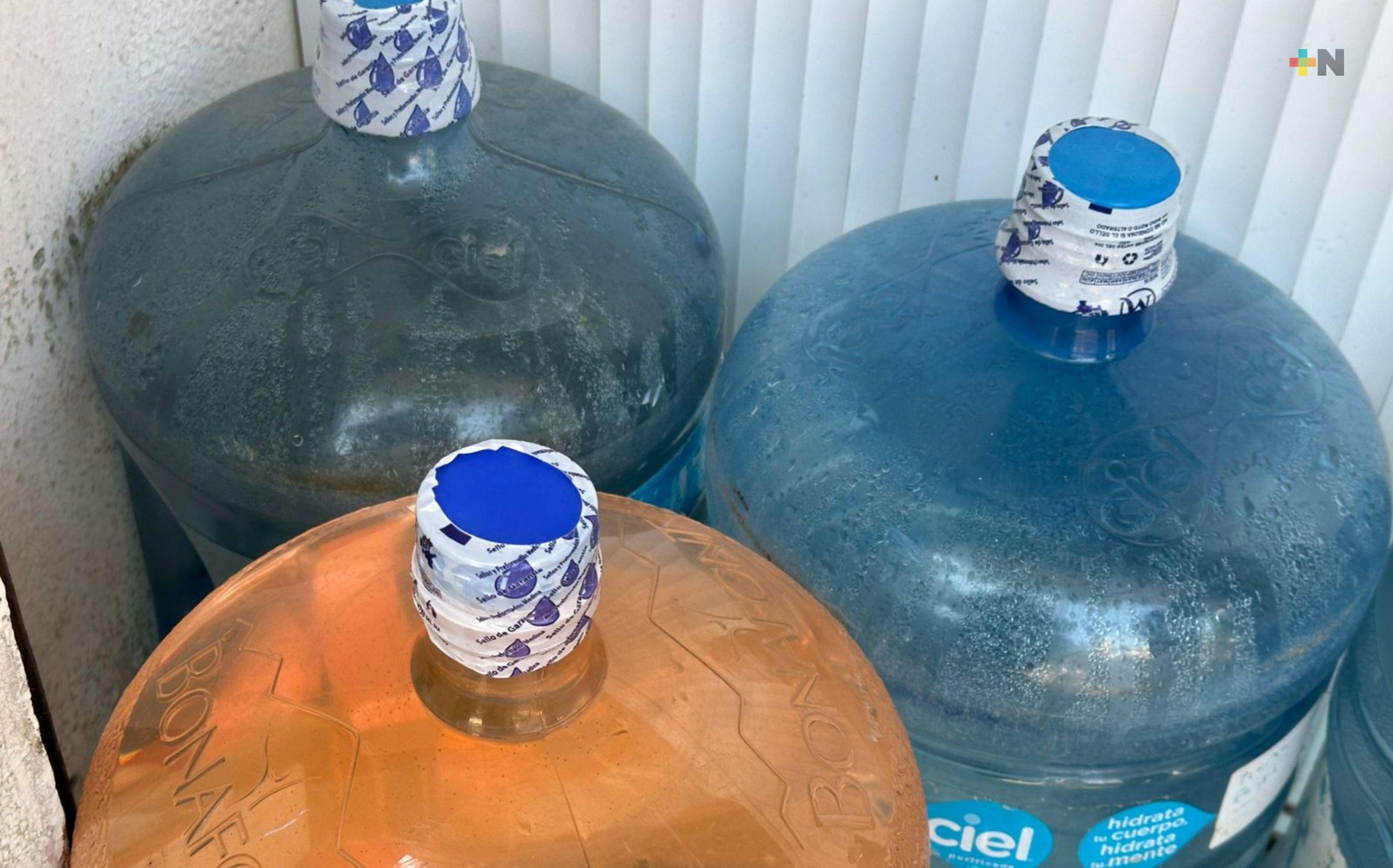 Incrementa el consumo de garrafones de agua por altas temperaturas registradas