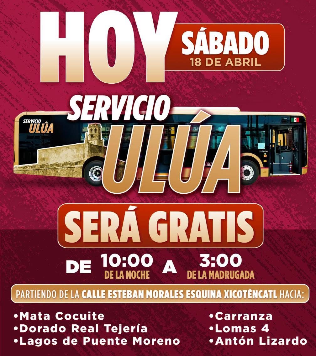 Transporte Ulúa gratuito para asistentes del Festival Puerto Sonoro