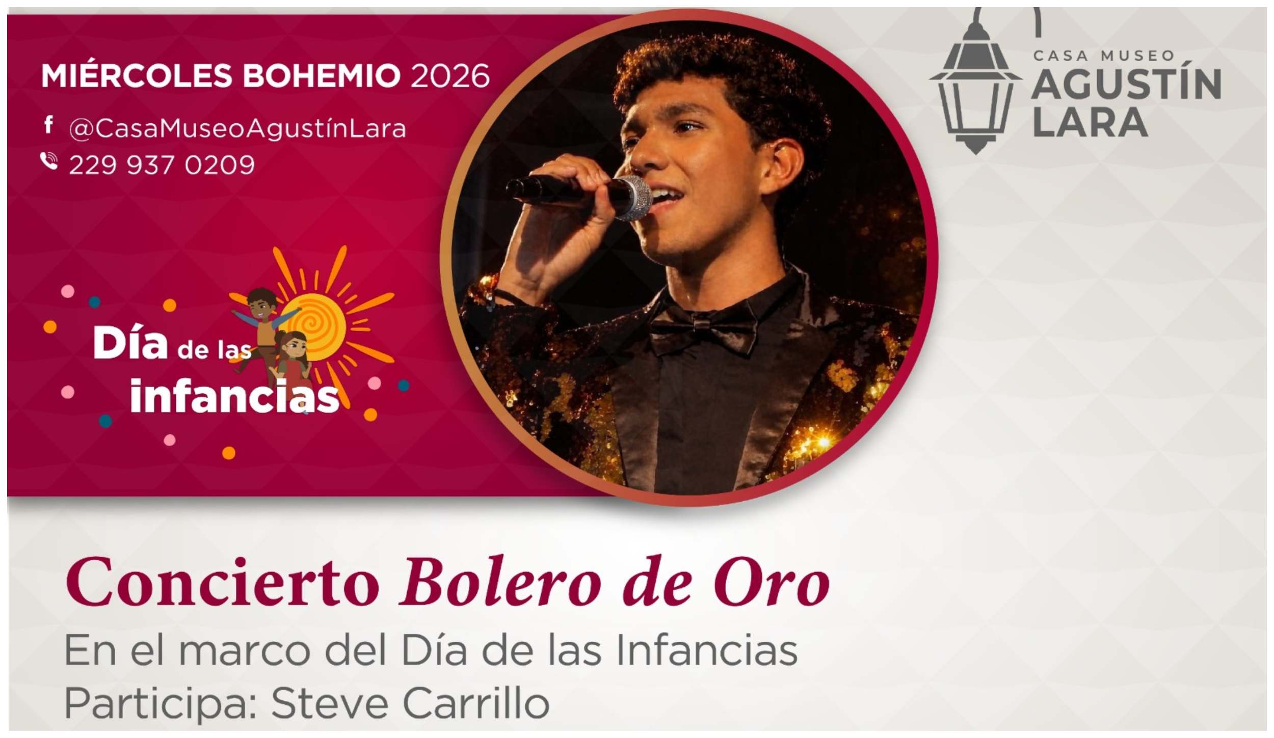 Próximo concierto de boleros en Casa Museo Agustín Lara