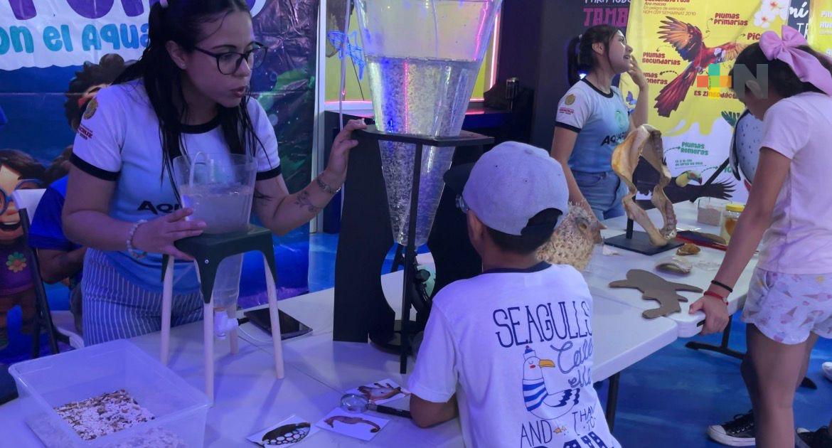 Celebran el Día del Niño en el Acuario de Veracruz con actividades familiares