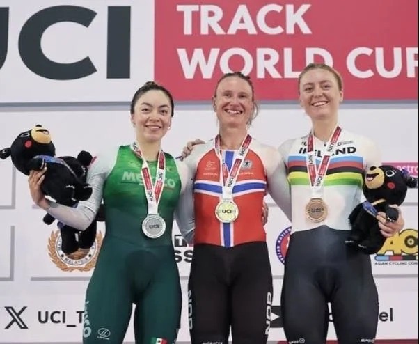 México suma plata y bronce en la Copa del Mundo de Ciclismo