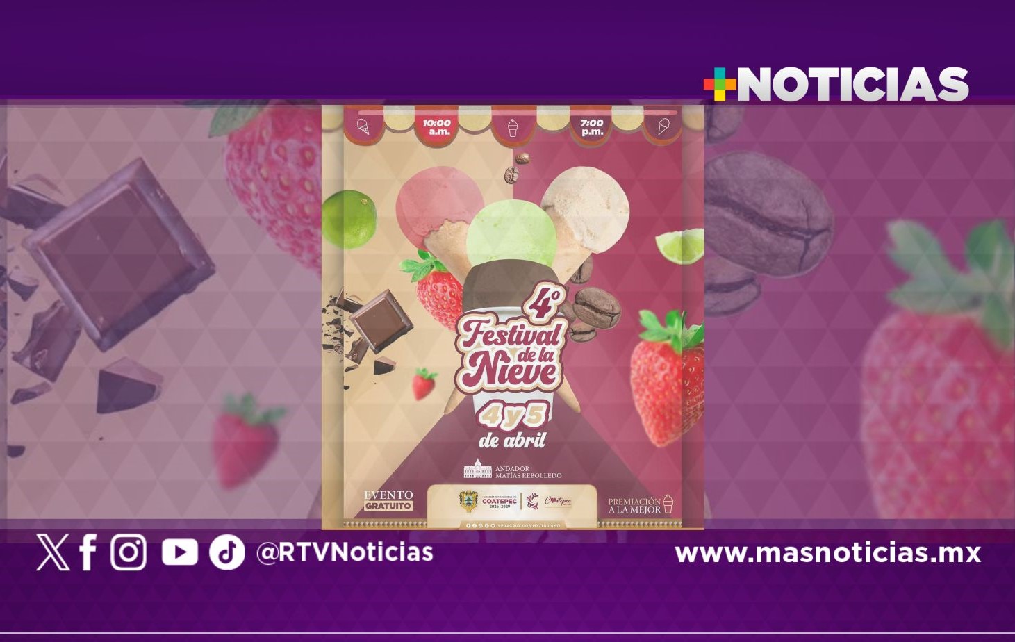 Coatepec vive la Semana Santa con la Feria de la Nieve y el Festival de la Orquídea