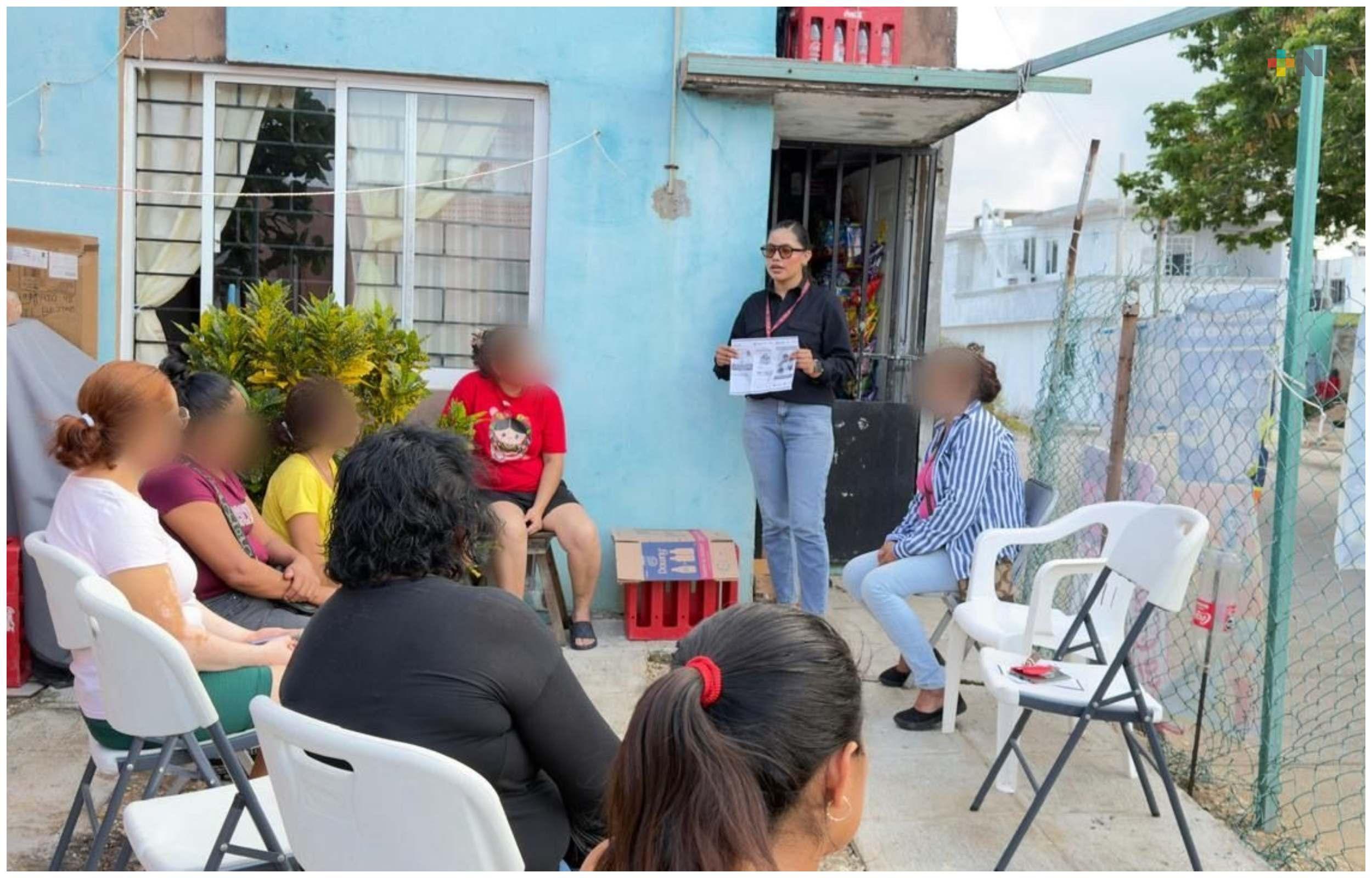Realizan jornada de proximidad social en colonias de Coatzacoalcos