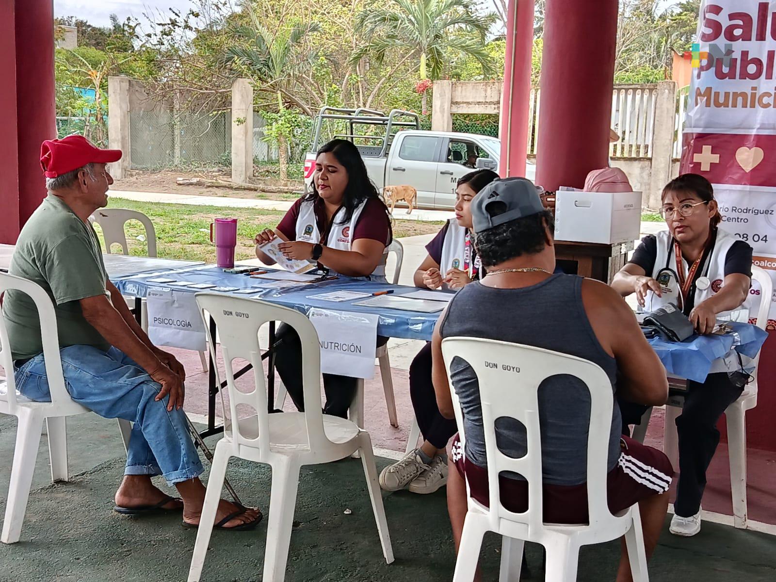 Realizan jornada de salud en congregación de Coatzacoalcos