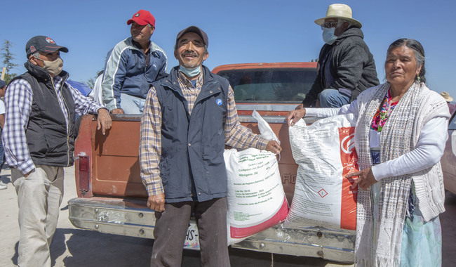 En Veracruz reciben fertilizantes para el Bienestar