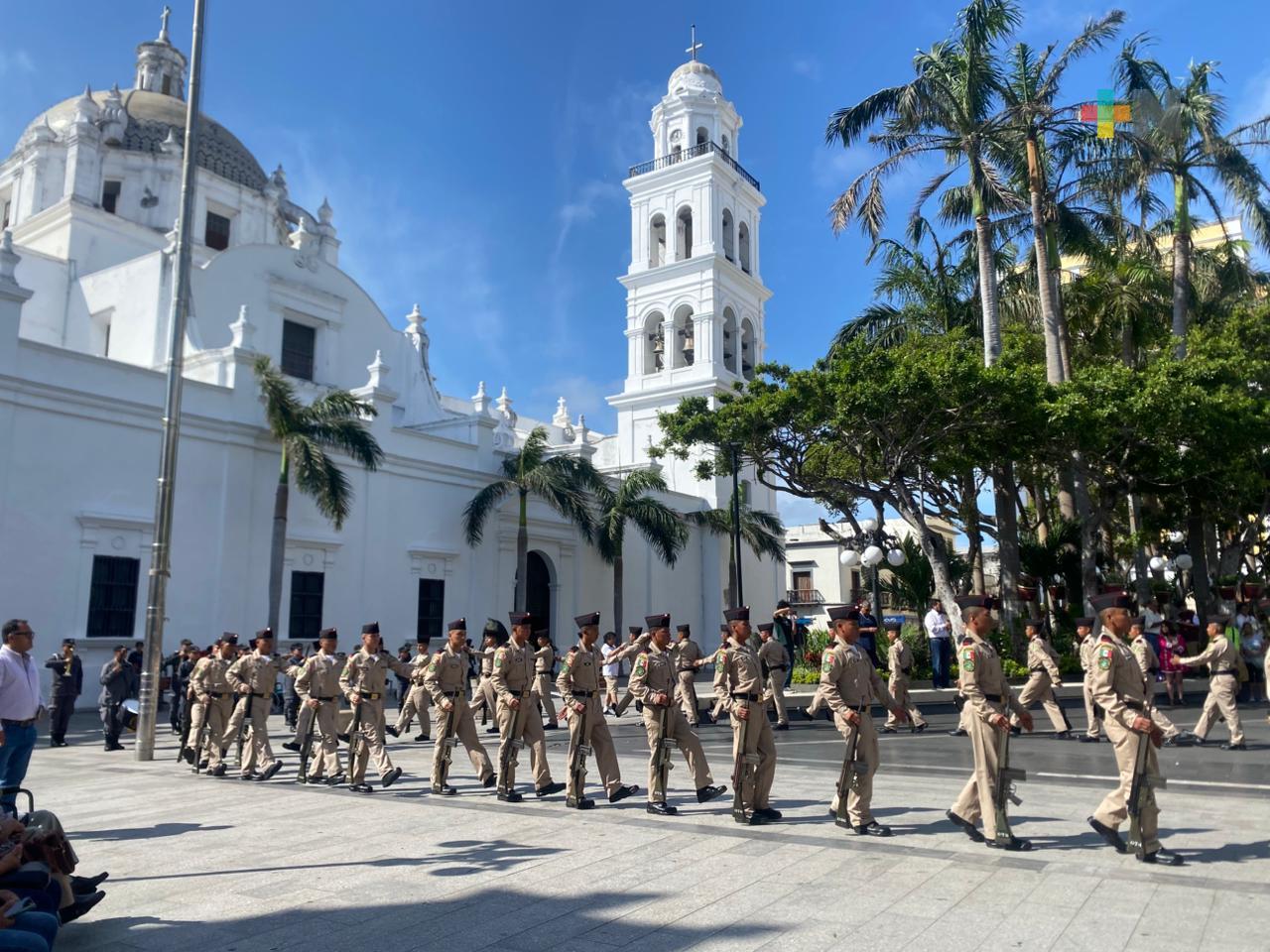 Más de cien conscriptos toman protesta del Servicio Militar Nacional en ciudad de Veracruz