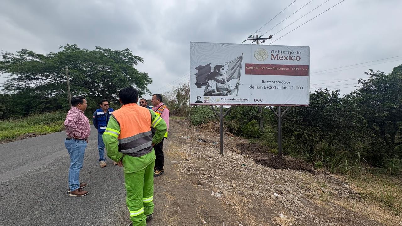 Supervisa SICT rehabilitación integral de caminos y puentes en la zona norte de Veracruz