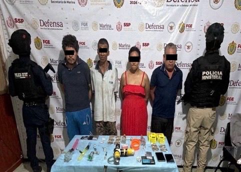 Decomisa SSP más de 12 kilos de presuntos estupefacientes y detiene a 36 personas