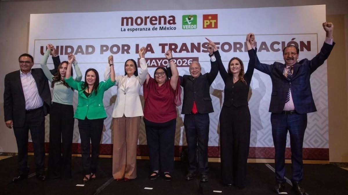 Mantienen alianza Morena, PT Y PVEM rumbo al 2027
