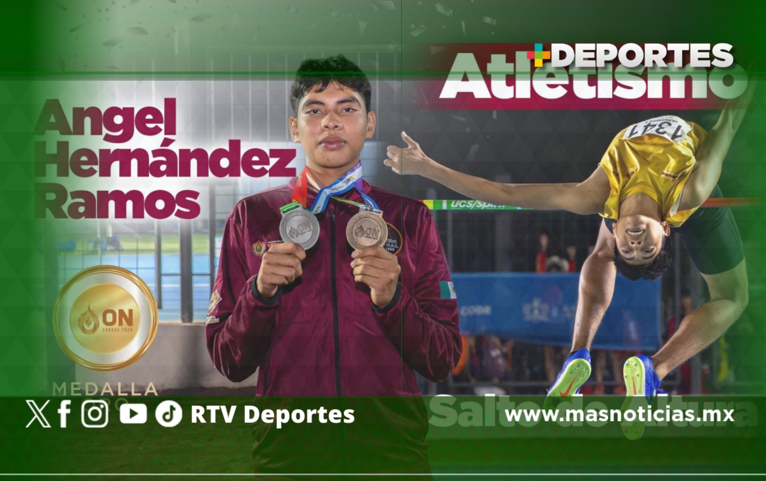 Más medallas para Veracruz en atletismo de Olimpiada Nacional