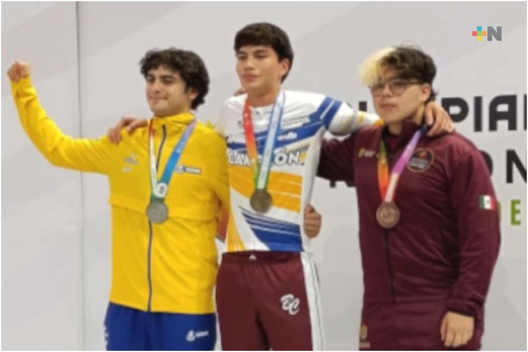 Ciclista veracruzano logra tercer lugar en Olimpiada Nacional
