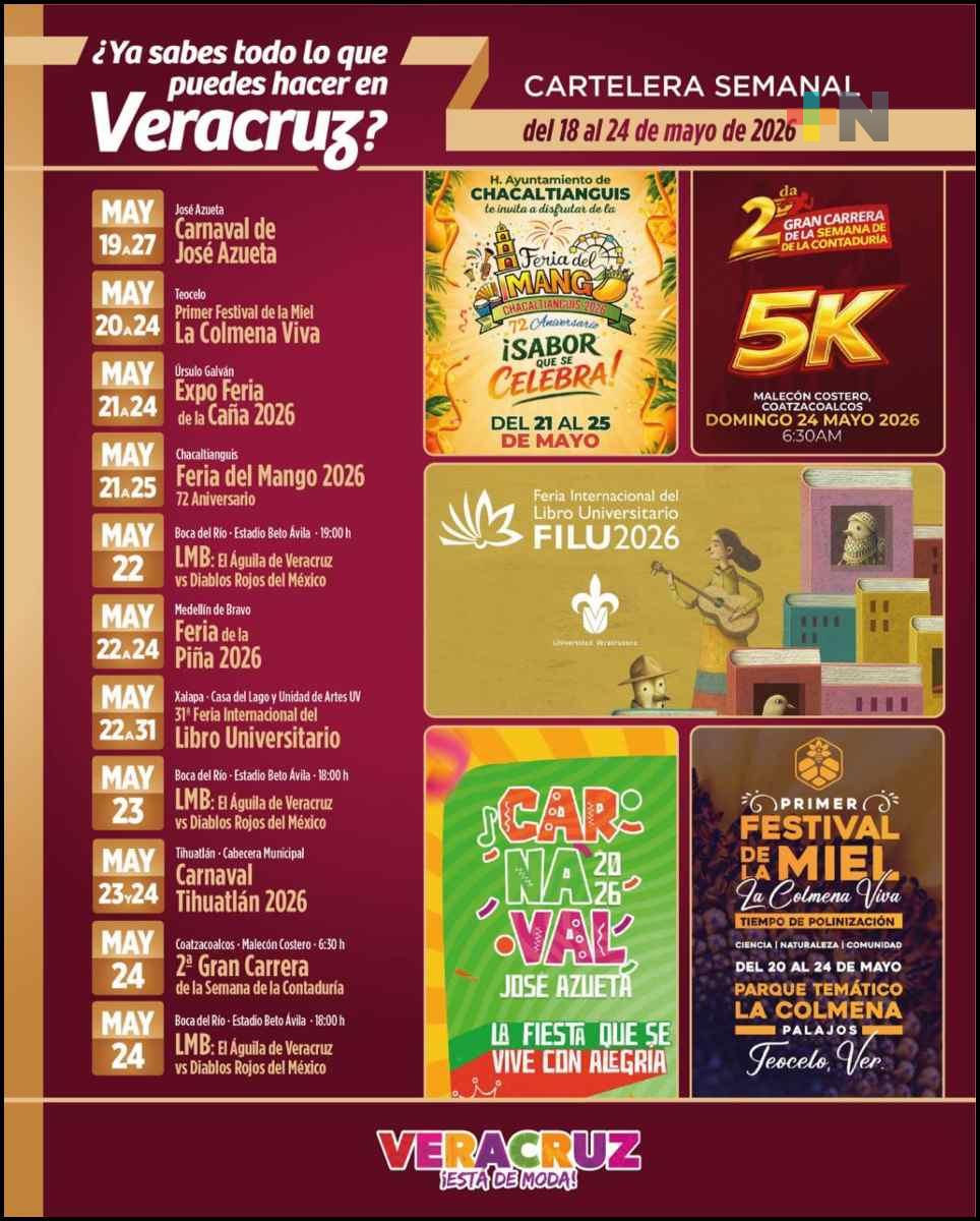 Semana llena de tradición, música y convivencia con actividades hasta el 24 de mayo