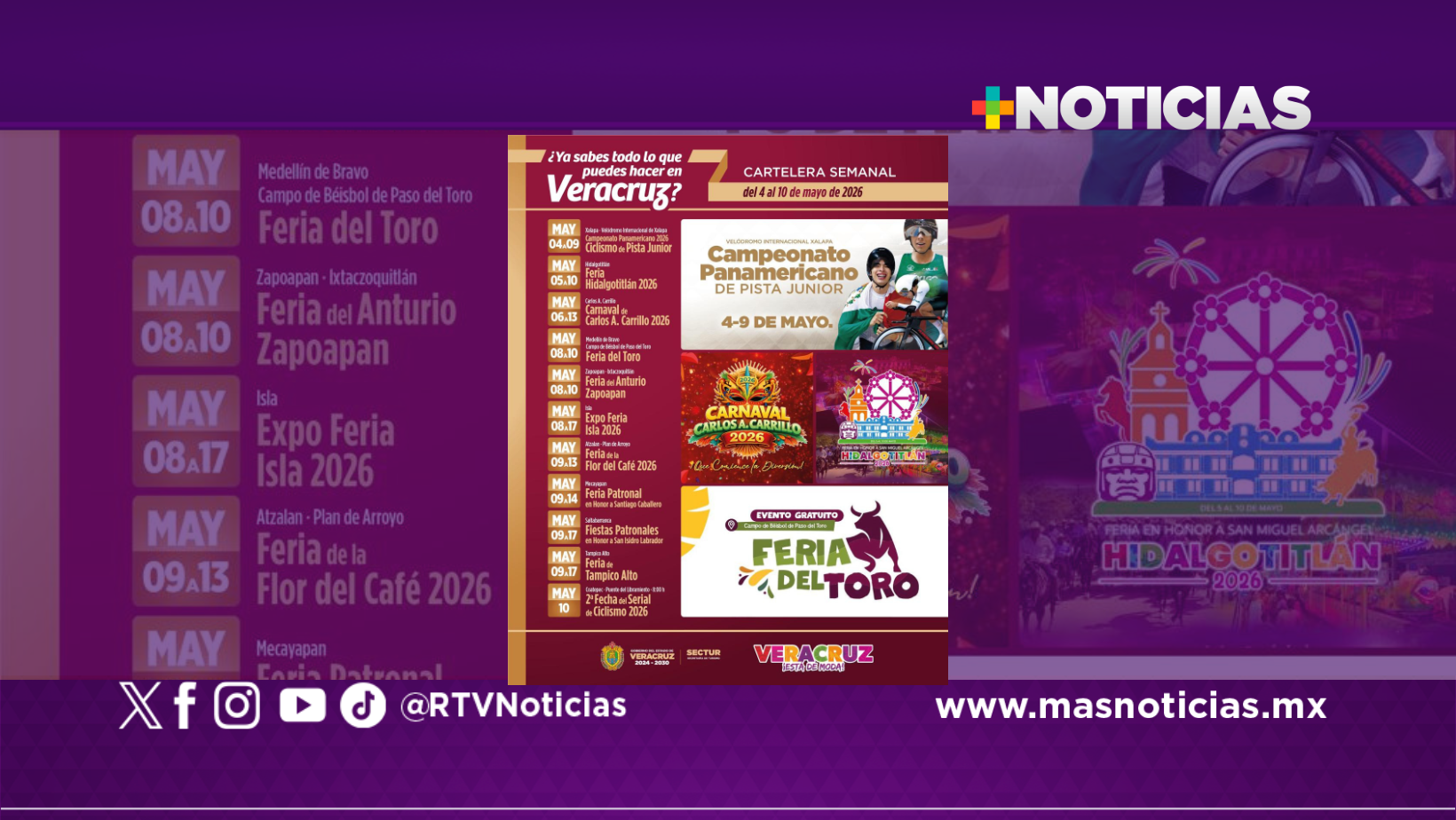 Agenda turística de mayo incluye competencias deportivas, ferias y fiestas patronales