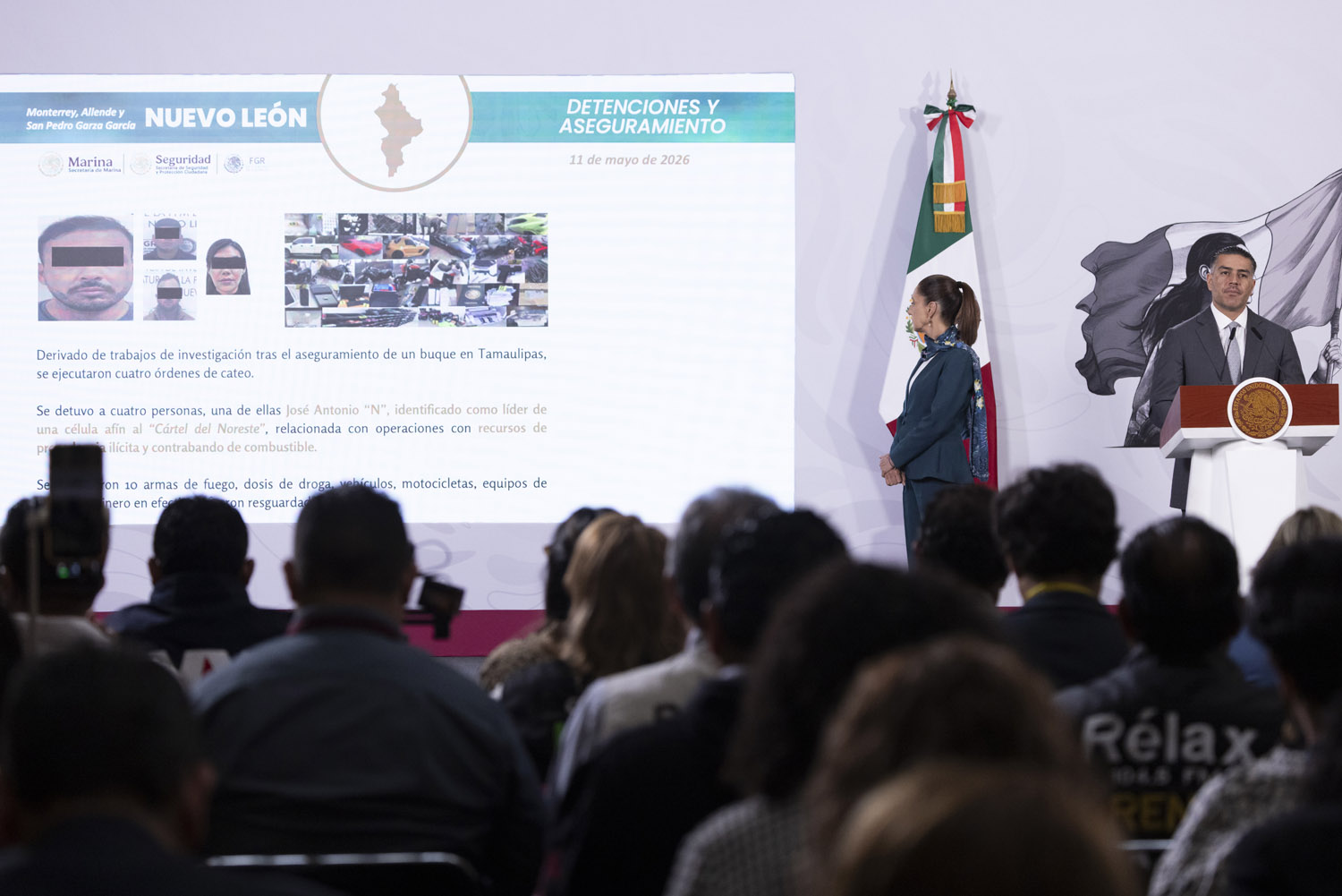 Destaca incautación de droga y armas de fuego por Estrategia Nacional de Seguridad