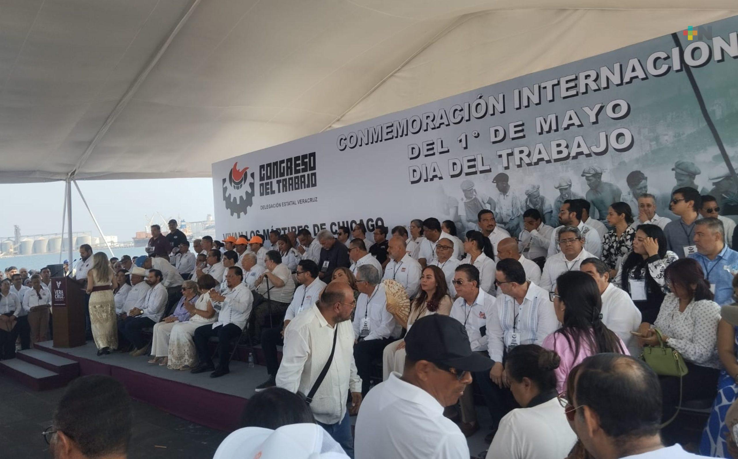 Conmemoración del Día del Trabajo en Veracruz