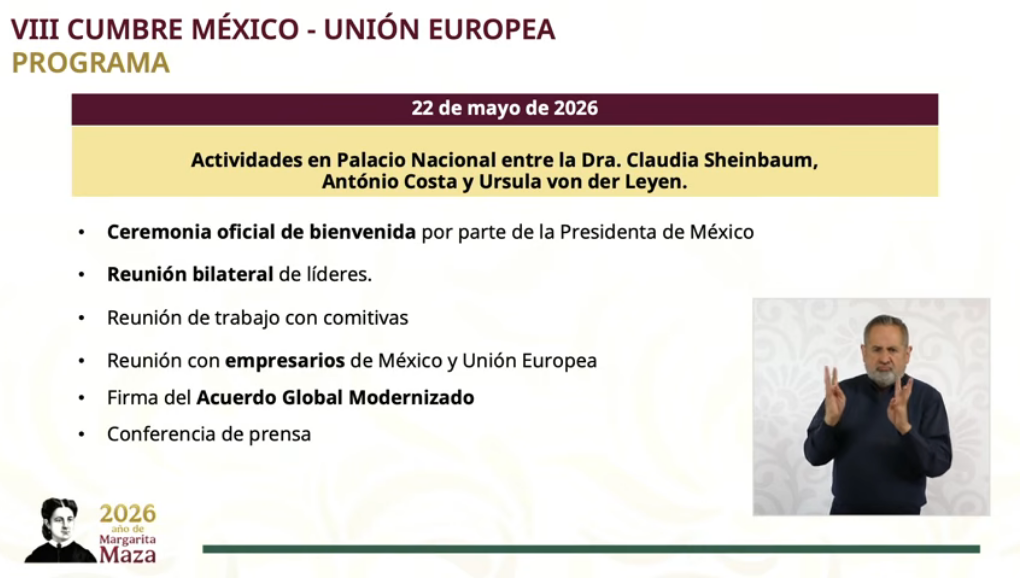 Cumbre México-Unión Europea consolidará relación económica y comercial: Sheinbaum