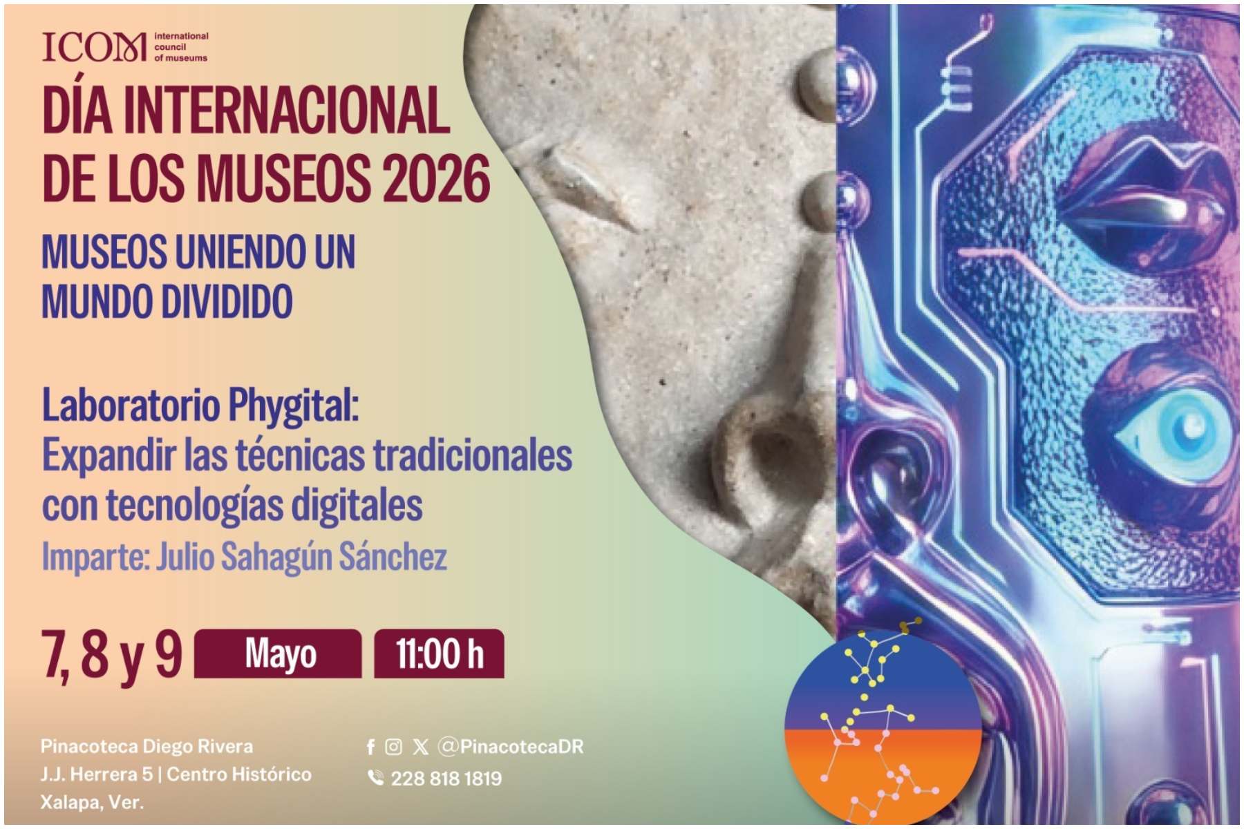 Celebra Secver Día Internacional de los Museos con laboratorios creativos en la Pinacoteca Diego Rivera