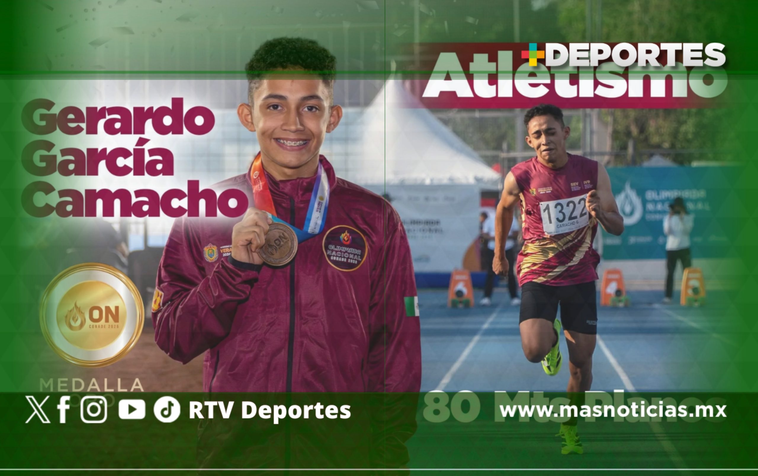 Oro para Veracruz en inicio de atletismo de Olimpiada Nacional