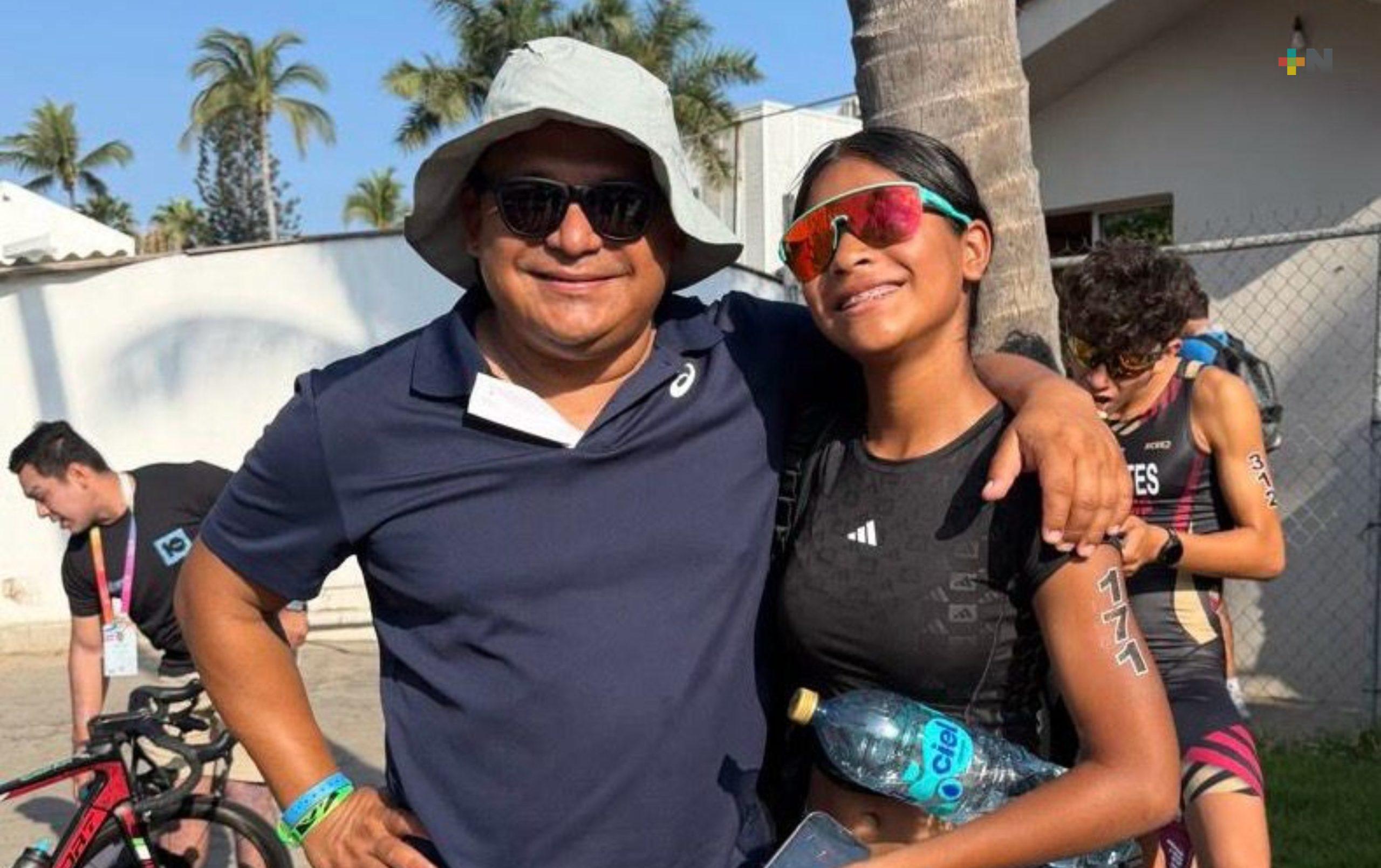 Triatleta de Coatza se quedó cerca del pódium en ON 2026