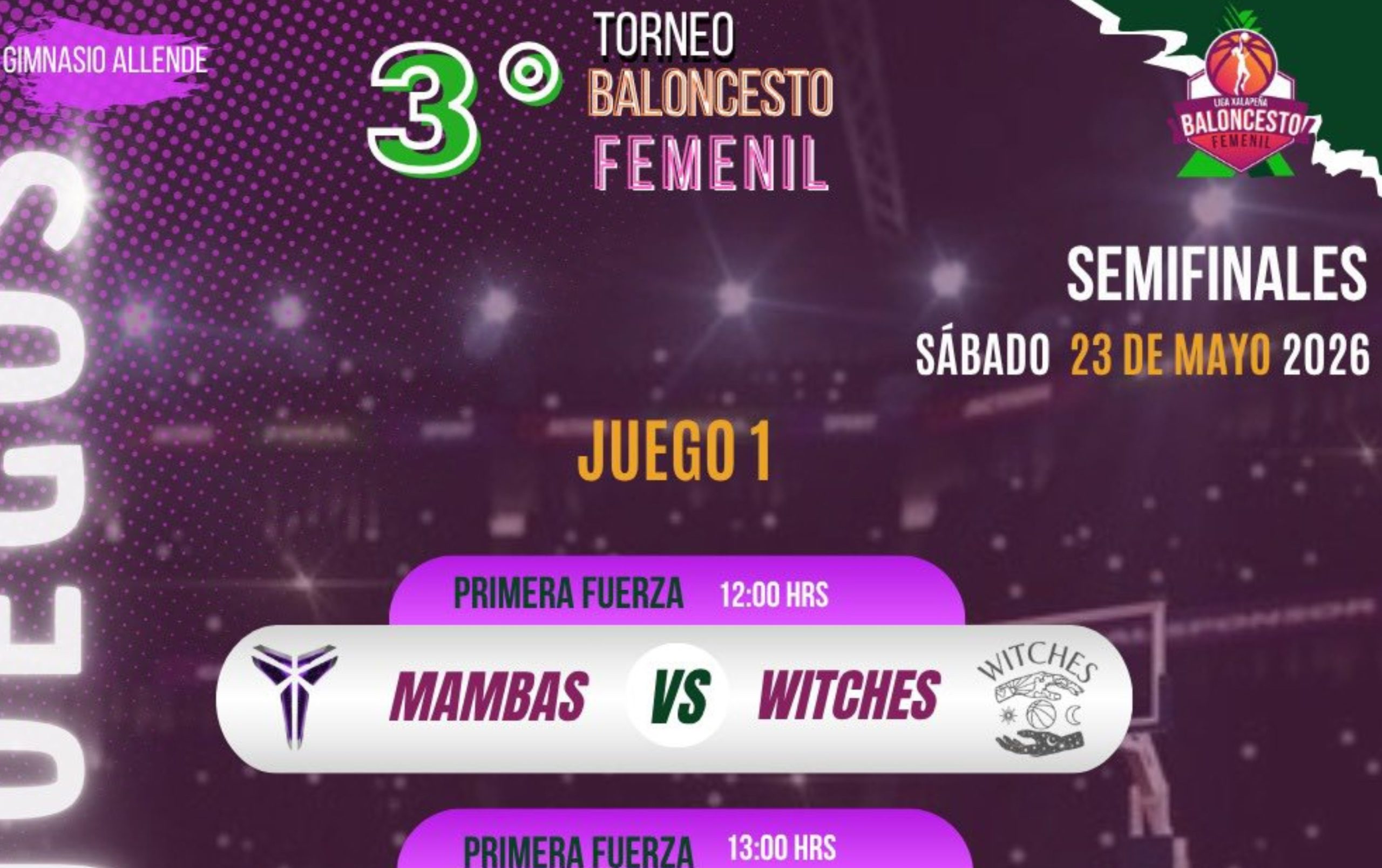 Semifinales de Liga Xalapeña de Baloncesto Femenil