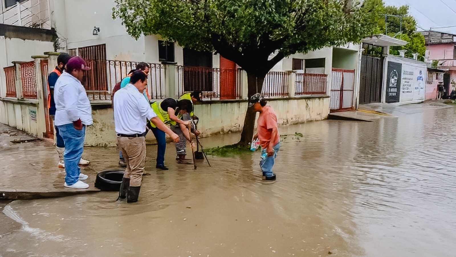 Ante lluvias, implementan acciones para evitar zonas de riesgo en Poza Rica