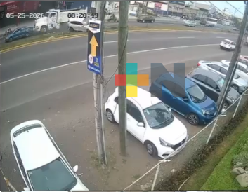 Perro provoca carambola en carretera federal Veracruz-Xalapa