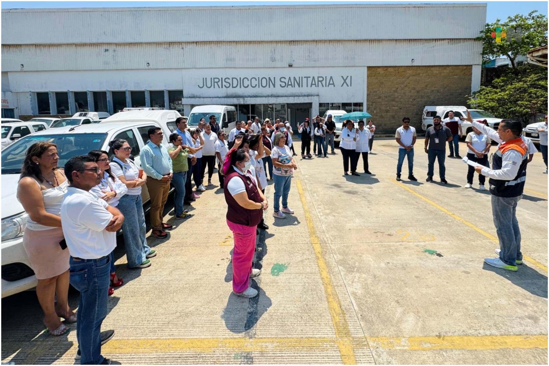 Hospitales de Coatzacoalcos participan en simulacro