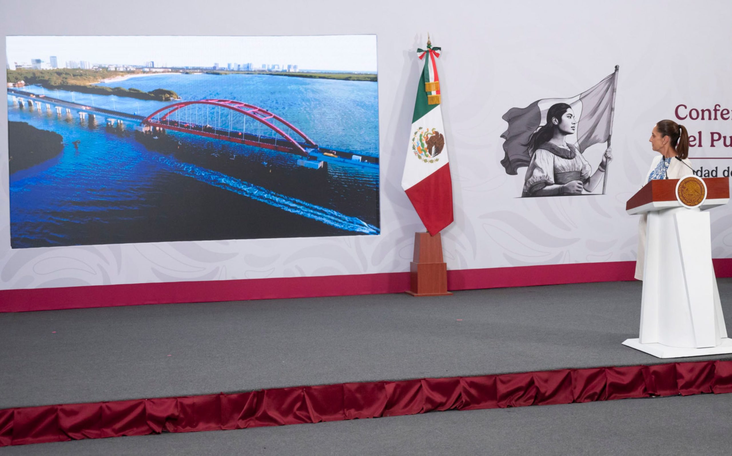 Presidenta anuncia más obras para mejorar la movilidad en Veracruz