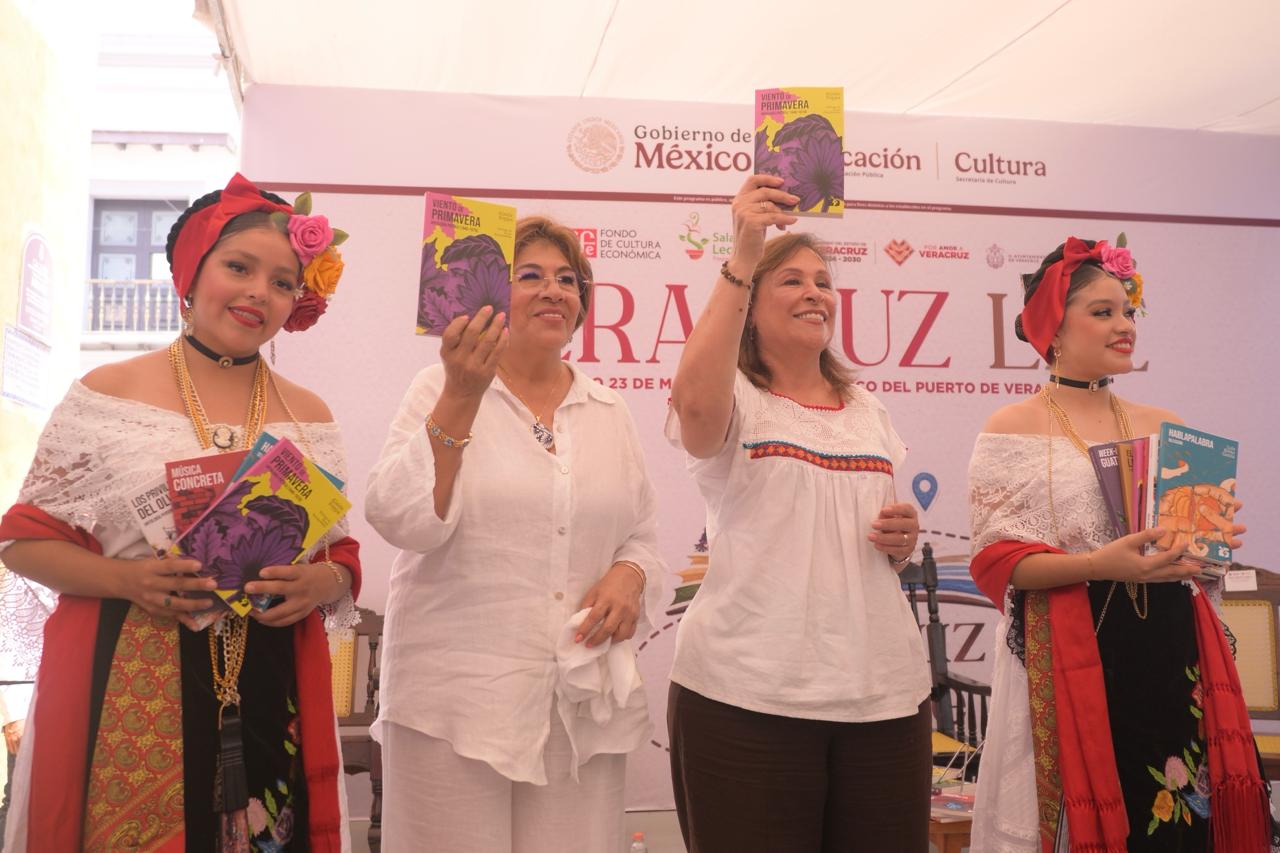 Rocío Nahle y Paco Ignacio Taibo II ponen en marcha Veracruz Lee