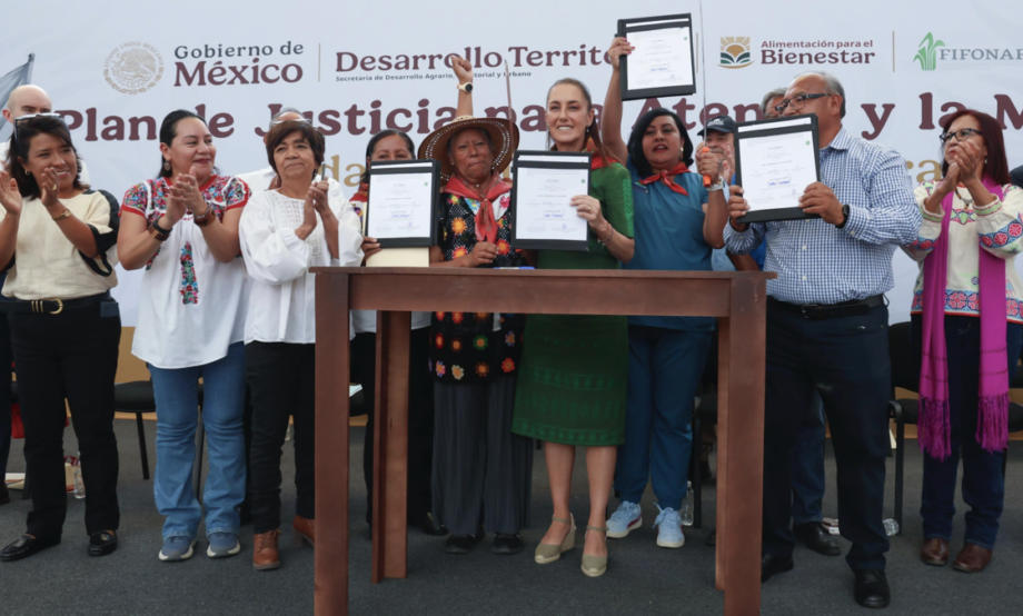 Restituyen 54.5 hectáreas de tierras en Atenco