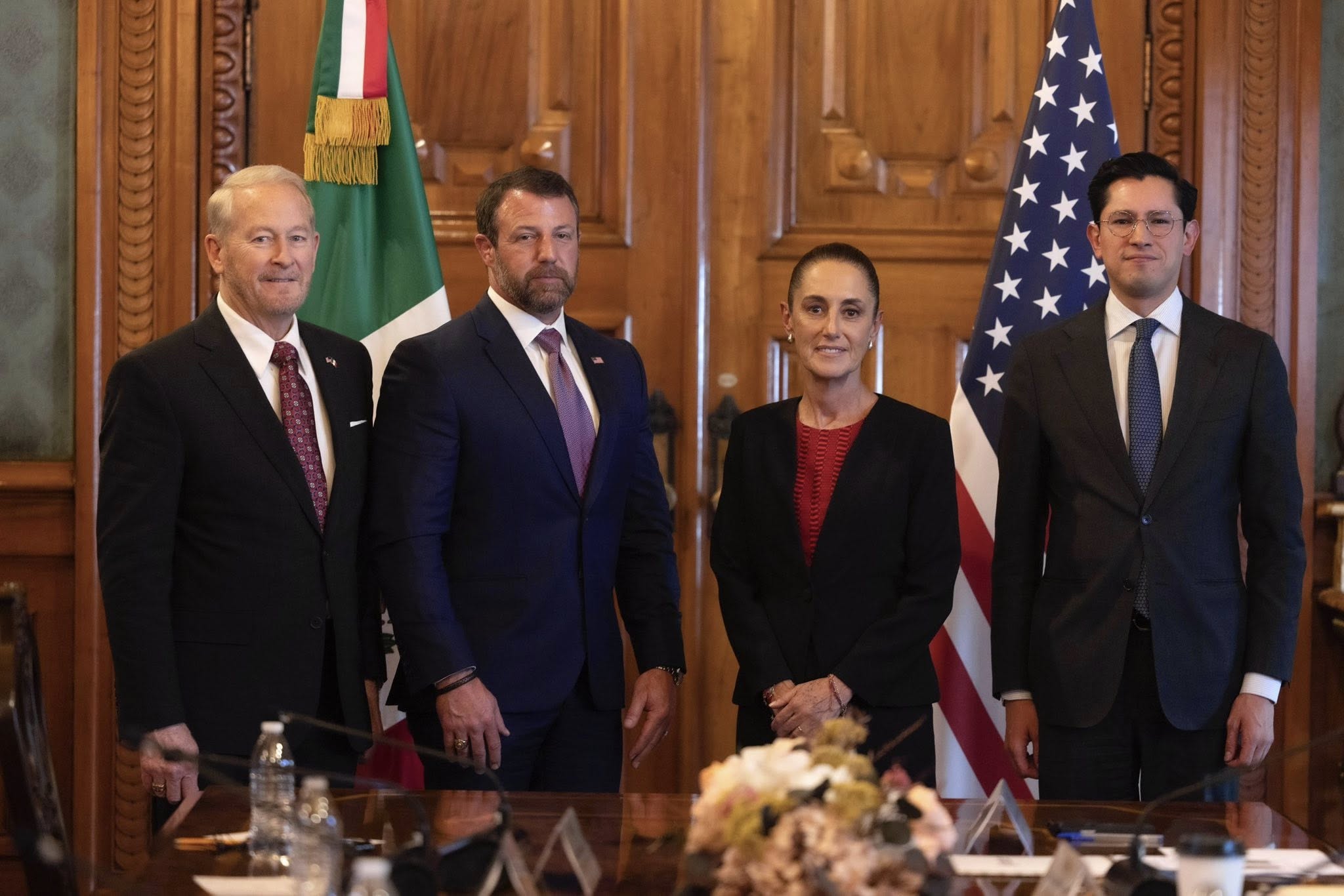 Sheinbaum recibe al secretario de Seguridad de EUA